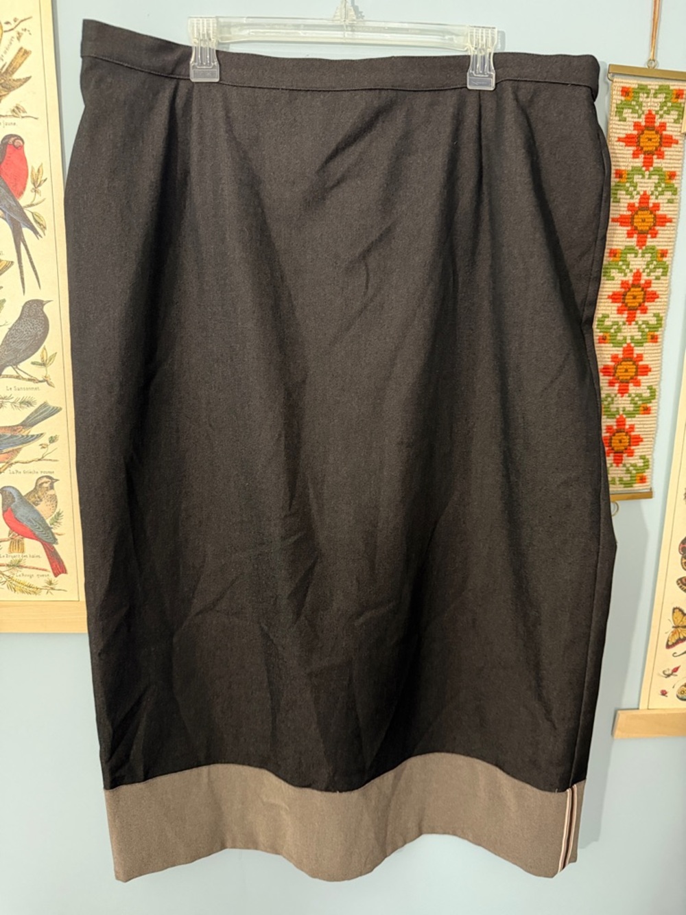 Marina Rinaldi Skirt with Contrast Hem